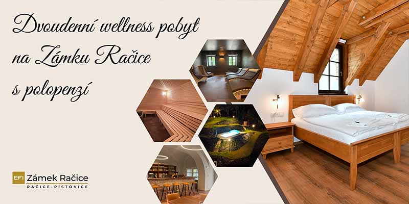 两日 wellness 住宿含半膳 - Zámek Račice