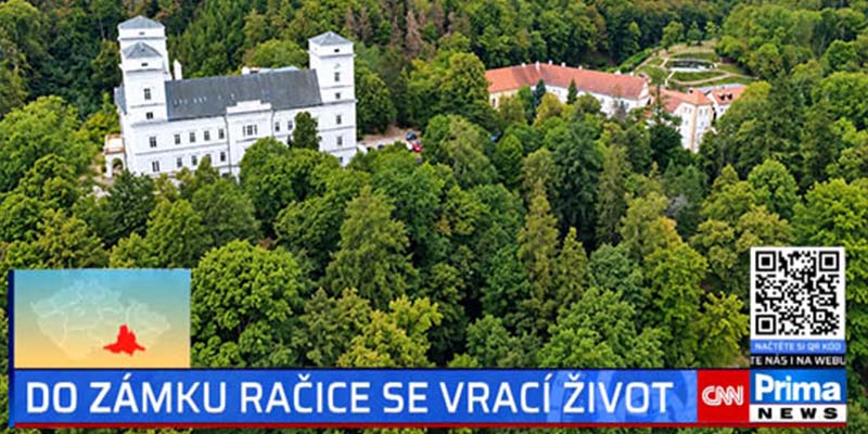 Zámek Račice v reportáži Prima Česko